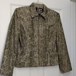 Vintage Town & Travel Faux Snakeskin